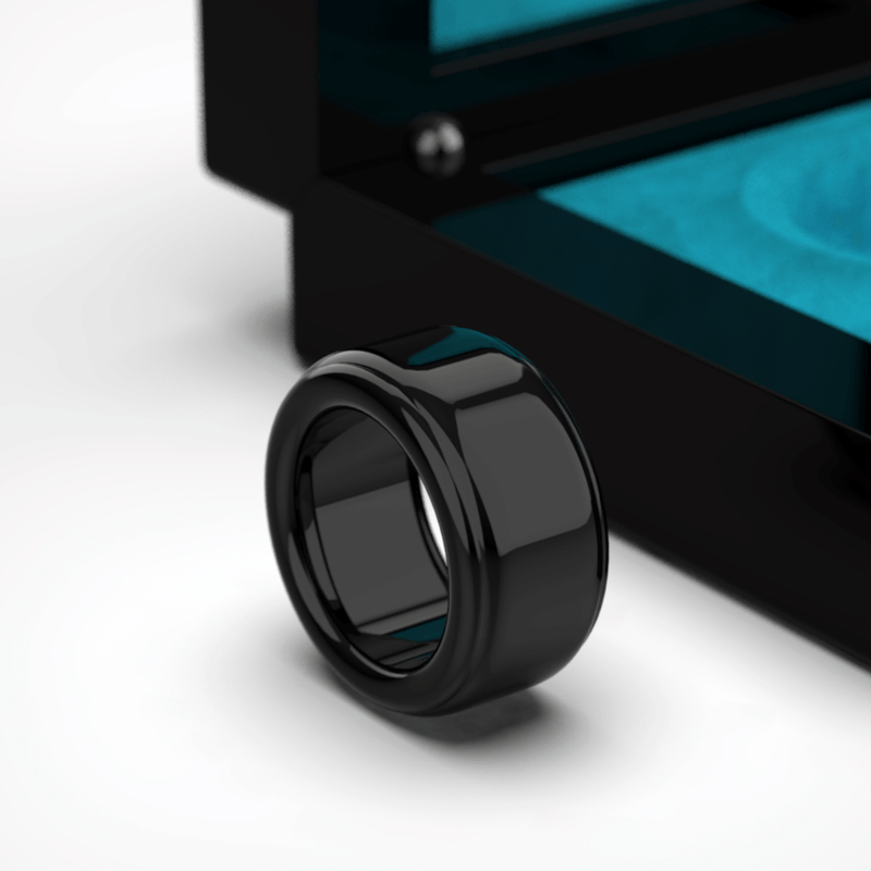 Bague HB Jet Black - Azur