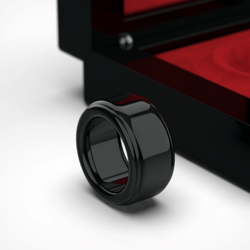 HB Ring Jet Black - Red